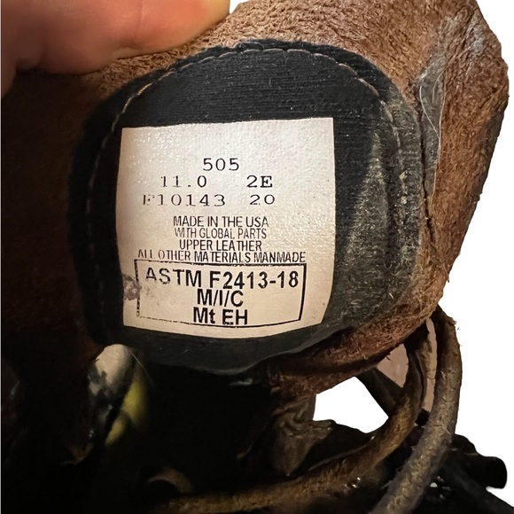 Carolina INTERNAL HI MET GUARD STEEL TOE HEAVY DUTY WORK BOOT sells for $309.99 - Picture 5 of 14